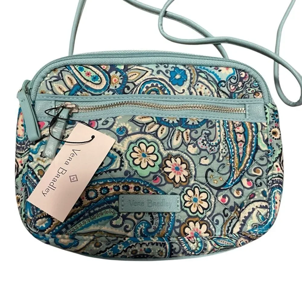 Vera Bradley RFID Blocker Crossbody Bag in Paisley NWT
